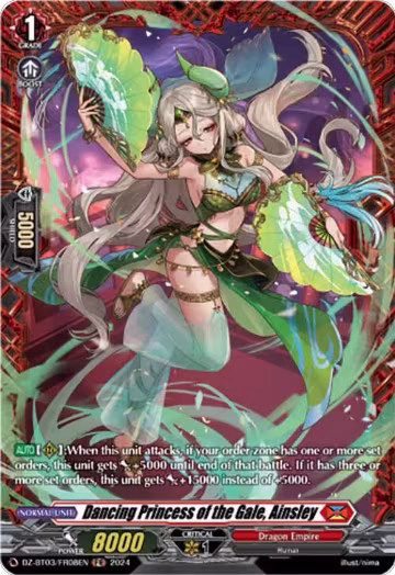 Dancing Princess of the Gale, Ainsley (FR) (DZ-BT03/FR08EN), DZ-BT03: Dimensional Transcendence — Vanguard card price