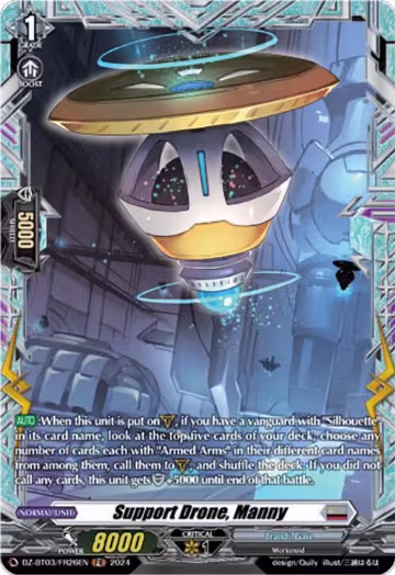 Support Drone, Manny (FR) (DZ-BT03/FR26EN), DZ-BT03: Dimensional Transcendence — Vanguard card price
