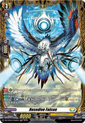 Nosedive Falcon (FR) (DZ-BT03/FR32EN), DZ-BT03: Dimensional Transcendence — Vanguard card price