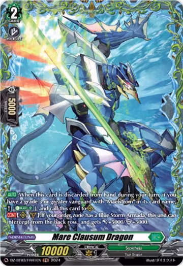 Mare Clausum Dragon (FR) (DZ-BT03/FR41EN), DZ-BT03: Dimensional Transcendence — Vanguard card price