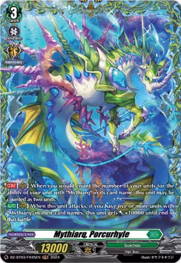 Mythiarq, Porcurhyle (FR) (DZ-BT03/FR45EN), DZ-BT03: Dimensional Transcendence — Vanguard card price