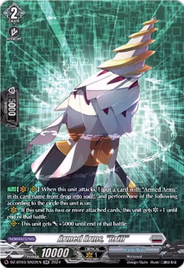 Armed Arms, "Drill" (SR) (DZ-BT03/SR22EN), DZ-BT03: Dimensional Transcendence — Vanguard card price