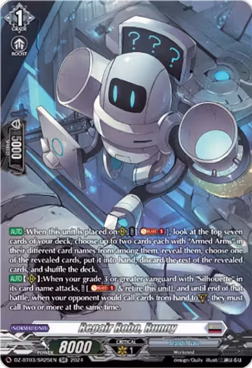 Repair Robo, Runny (SR) (DZ-BT03/SR25EN), DZ-BT03: Dimensional Transcendence — Vanguard card price