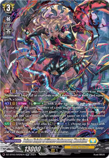 Poison Knight of Silence Undercover, Mordalion (SR) (DZ-BT03/SR26EN), DZ-BT03: Dimensional Transcendence — Vanguard card price