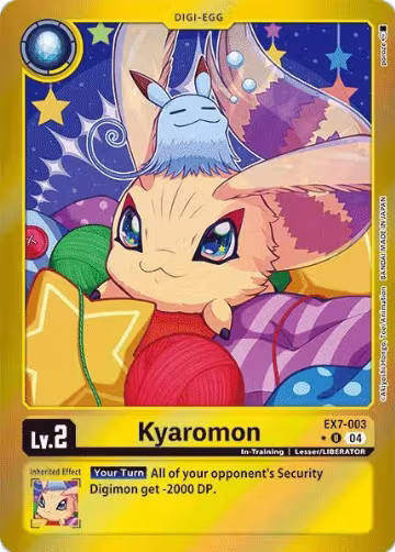 Kyaromon (Foil) (EX7-003 U), Digimon LIBERATOR — Digimon card price