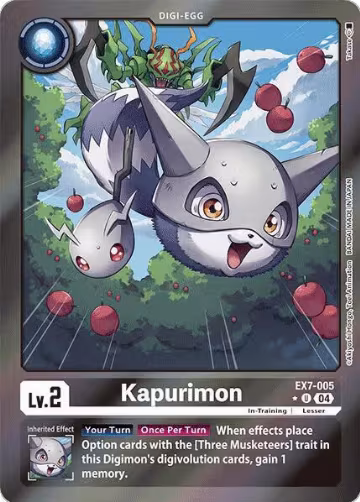 Kapurimon (Foil) (EX7-005 U), Digimon LIBERATOR — Digimon card price