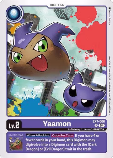 Yaamon (EX7-006 U), Digimon LIBERATOR — Digimon card price
