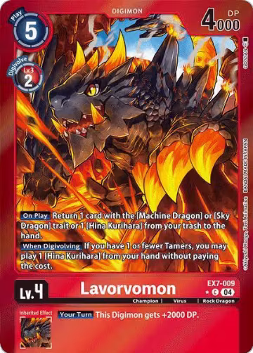 Lavorvomon (Foil) (EX7-009 C), Digimon LIBERATOR — Digimon card price