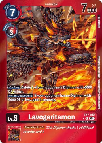 Lavogaritamon (Foil) (EX7-012 U), Digimon LIBERATOR — Digimon card price