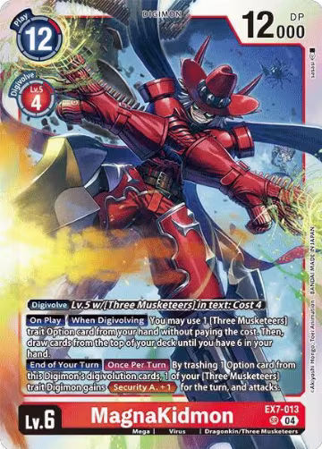 MagnaKidmon (EX7-013 SR), Digimon LIBERATOR — Digimon card price