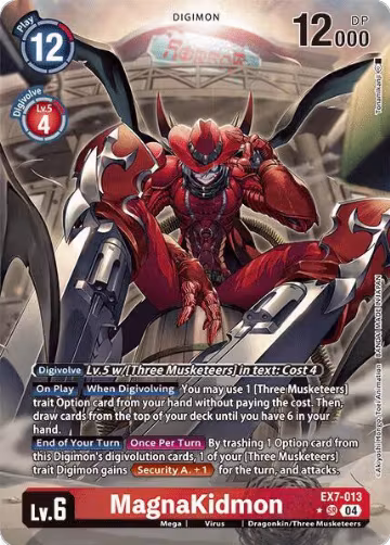 MagnaKidmon (Alternate Art) (EX7-013 SR), Digimon LIBERATOR — Digimon card price