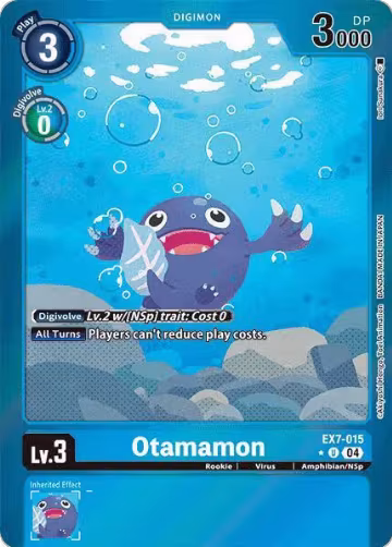 Otamamon (Foil) (EX7-015 U), Digimon LIBERATOR — Digimon card price