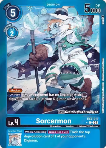 Sorcermon (Foil) (EX7-019 C), Digimon LIBERATOR — Digimon card price