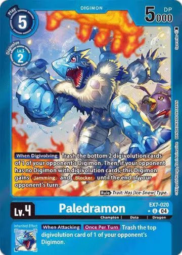 Paledramon (Foil) (EX7-020 U), Digimon LIBERATOR — Digimon card price