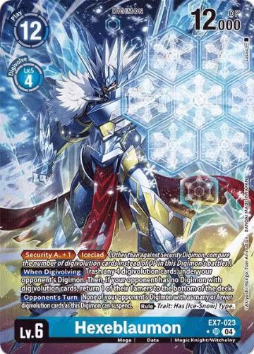 Hexeblaumon (Alternate Art) (EX7-023 SR), Digimon LIBERATOR — Digimon card price