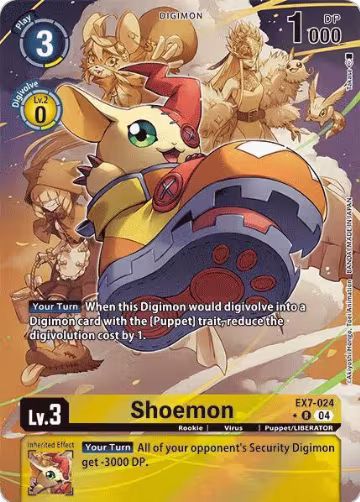 Shoemon (Alternate Art) (EX7-024 R), Digimon LIBERATOR — Digimon card price