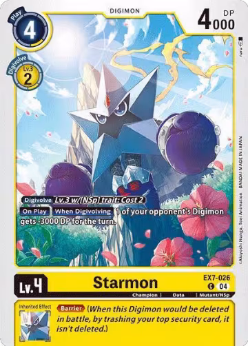 Starmon (EX7-026 C), Digimon LIBERATOR — Digimon card price
