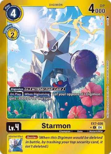 Starmon (Foil) (EX7-026 C), Digimon LIBERATOR — Digimon card price