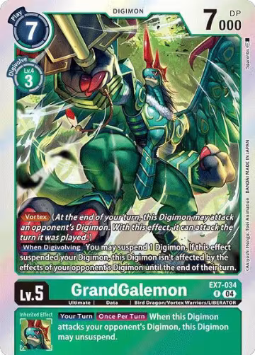 GrandGalemon (EX7-034 R), Digimon LIBERATOR — Digimon card price