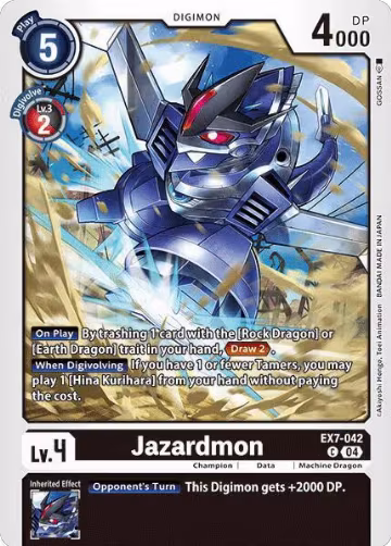 Jazardmon (EX7-042 C), Digimon LIBERATOR — Digimon card price