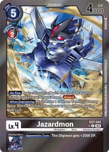 Jazardmon (Foil) (EX7-042 C), Digimon LIBERATOR — Digimon card price