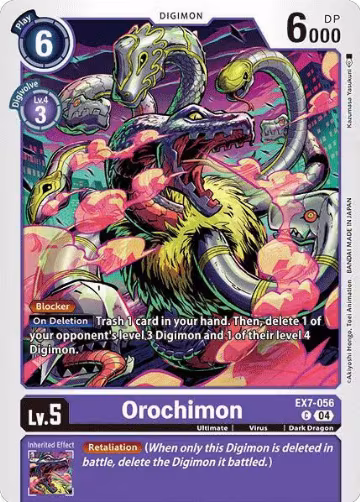 Orochimon (EX7-056 C), Digimon LIBERATOR — Digimon card price