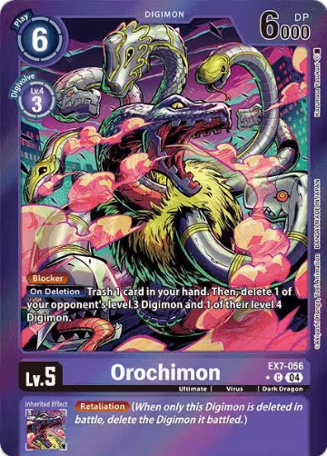 Orochimon (Foil) (EX7-056 C), Digimon LIBERATOR — Digimon card price
