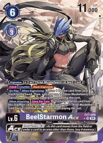 BeelStarmon ACE (Alternate Art) (EX7-059 SR), Digimon LIBERATOR — Digimon card price