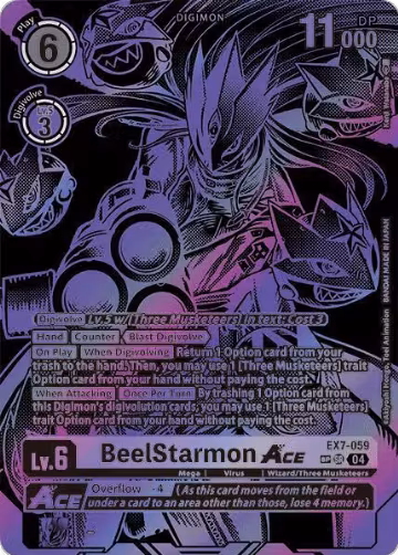 BeelStarmon ACE (Textured) (EX7-059 SR), Digimon LIBERATOR — Digimon card price