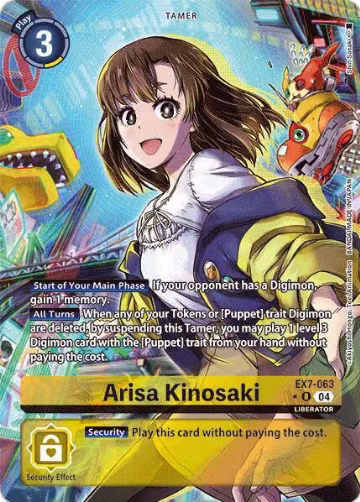Arisa Kinosaki (Alternate Art) (EX7-063 R), Digimon LIBERATOR — Digimon card price