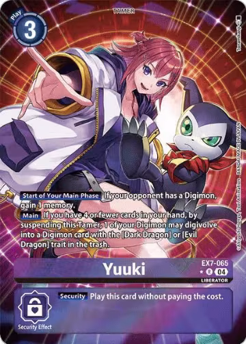 Yuuki (Alternate Art) (EX7-065 R), Digimon LIBERATOR — Digimon card price