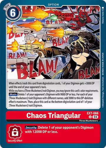 Chaos Triangular (EX7-066 U), Digimon LIBERATOR — Digimon card price