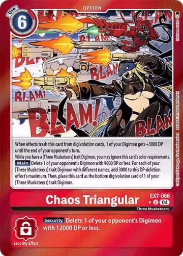 Chaos Triangular (Foil) (EX7-066 U), Digimon LIBERATOR — Digimon card price