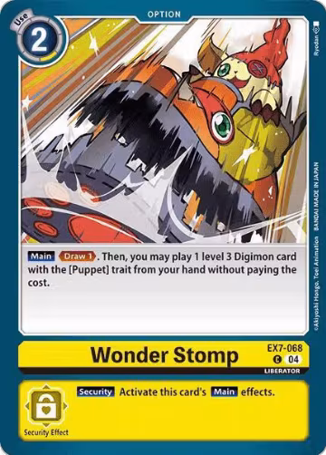Wonder Stomp (EX7-068 C), Digimon LIBERATOR — Digimon card price