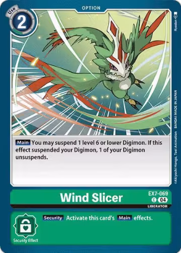 Wind Slicer (EX7-069 C), Digimon LIBERATOR — Digimon card price