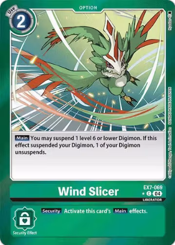 Wind Slicer (Foil) (EX7-069 C), Digimon LIBERATOR — Digimon card price