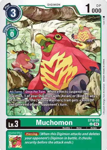 Muchomon (ST18-05 U), Starter Deck 18: Guardian Vortex — Digimon card price