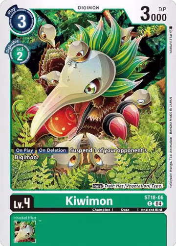 Kiwimon (ST18-06 C), Starter Deck 18: Guardian Vortex — Digimon card price