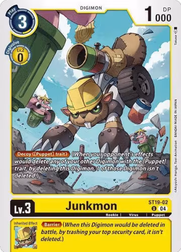 Junkmon (ST19-02 U), Starter Deck 19: Fable Waltz — Digimon card price