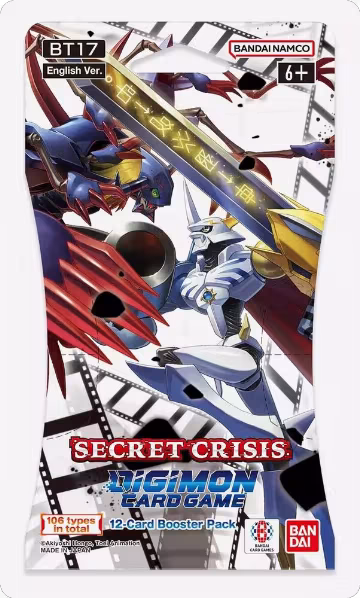 Secret Crisis Sleeved Booster Pack, Secret Crisis — Digimon sealed product price
