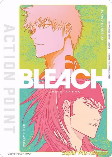 Action Point Card (AP01) (Ichigo Kurosaki/Renji Abarai) (UE01ST/BLC-1-AP01), BLEACH: Thousand-Year Blood War Super Pre-Release Starter Deck — Union Arena card price