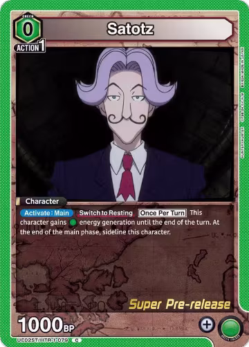 Satotz (UE02ST/HTR-1-079), HUNTER X HUNTER Super Pre-Release Starter Deck — Union Arena card price
