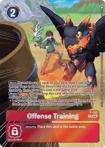 Offense Training (Starter Deck 18 Exclusive) (P-103 P), Digimon Promotion Cards — Digimon card price