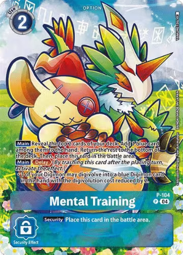 Mental Training (Starter Deck 18 Exclusive) (P-104 P), Digimon Promotion Cards — Digimon card price