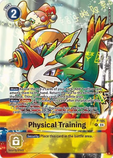 Physical Training (Starter Deck 18 Exclusive) (P-105 P), Digimon Promotion Cards — Digimon card price