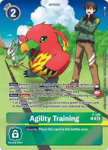 Agility Training (Starter Deck 18 Exclusive) (P-106 P), Digimon Promotion Cards — Digimon card price