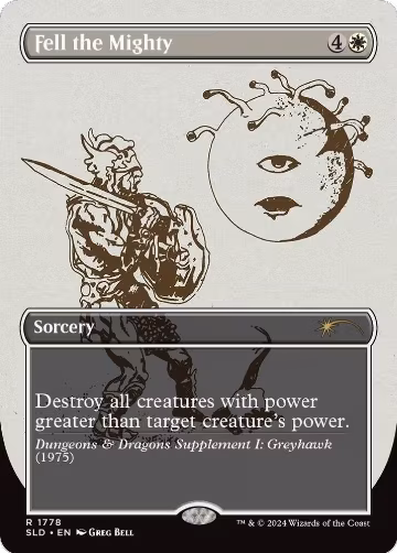 Fell the Mighty (1778) (1778), Secret Lair Drop Series — Magic card price