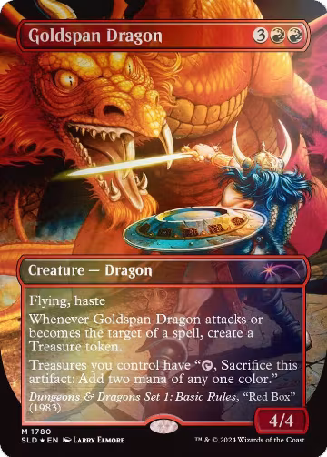 Goldspan Dragon (Rainbow Foil) (1780), Secret Lair Drop Series — Magic card price