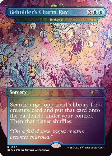 Beholder's Charm Ray - Bribery (Rainbow Foil) (1786), Secret Lair Drop Series — Magic card price