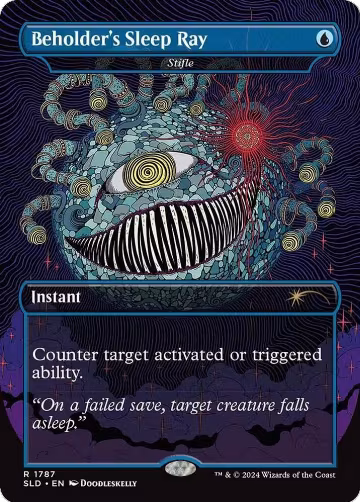 Beholder's Sleep Ray - Stifle (1787), Secret Lair Drop Series — Magic card price